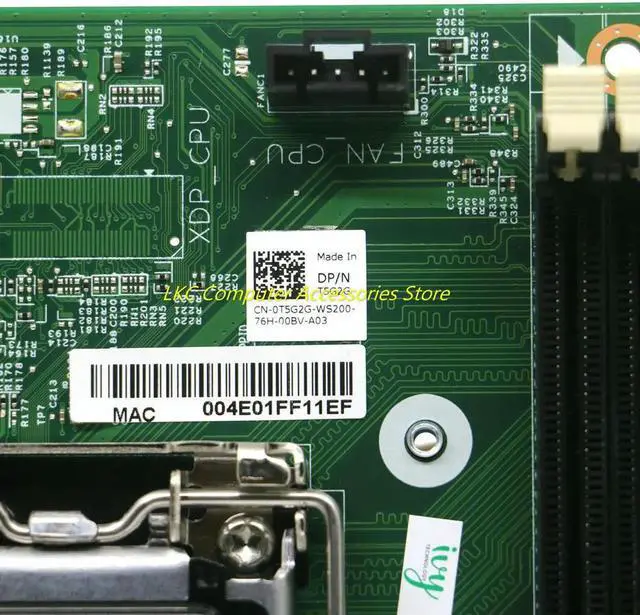 Alt view image 6 of 7 - For Optiplex 3020 MT 3020MT Motherboard  MIH81R/Tigris 12124-2 0T5G2G T5G2G CN-0T5G2G Mainboard LGA1150 100% Tested