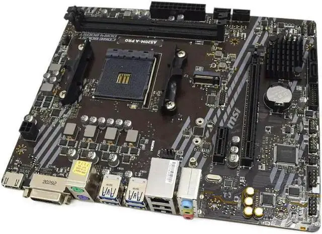 Alt view image 4 of 4 - A520 Motherboard A520M-A PRO for Ryzen 7 5700x 5700x3d 5800x3d AM4 Motherboard for Ryzen 5 5600 5600G 5500 3600 5600X