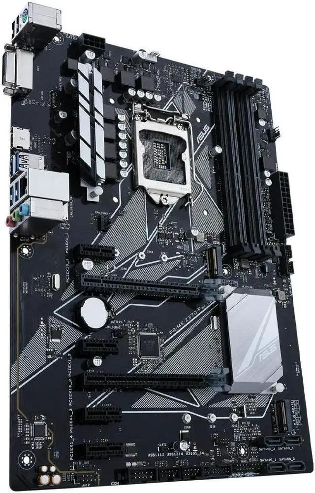 Alt view image 2 of 4 - PRIME Motherboard PRIME Z370-P With LGA 1151 Socket for 8th 9th Gen Core i3 i5 i7 Processors Supports 4x DDR4 Dual M.2 Port