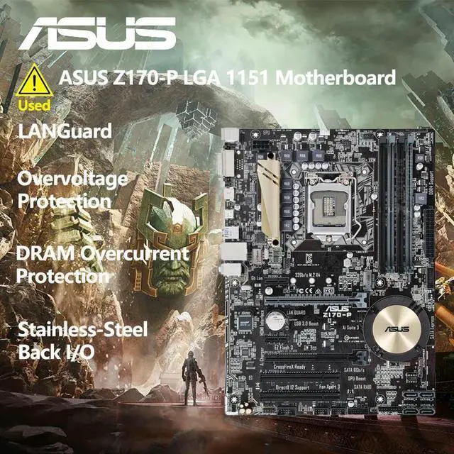 Main image of Z170-P Desktop Motherboard Z170 Socket LGA 1151 i7 i5 i3 DDR4 64G M.2 SATA3 USB3.0 USB DVI HDMI ATX
