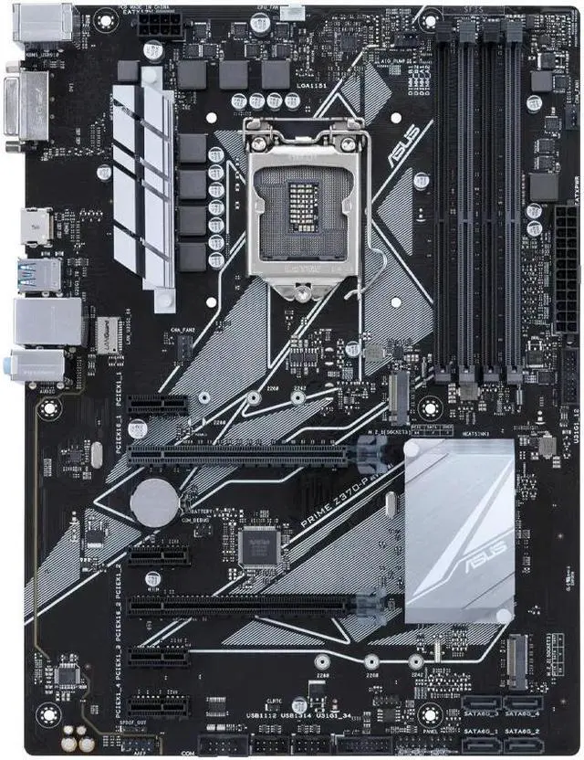 Alt view image 3 of 4 - PRIME Motherboard PRIME Z370-P With LGA 1151 Socket for 8th 9th Gen Core i3 i5 i7 Processors Supports 4x DDR4 Dual M.2 Port