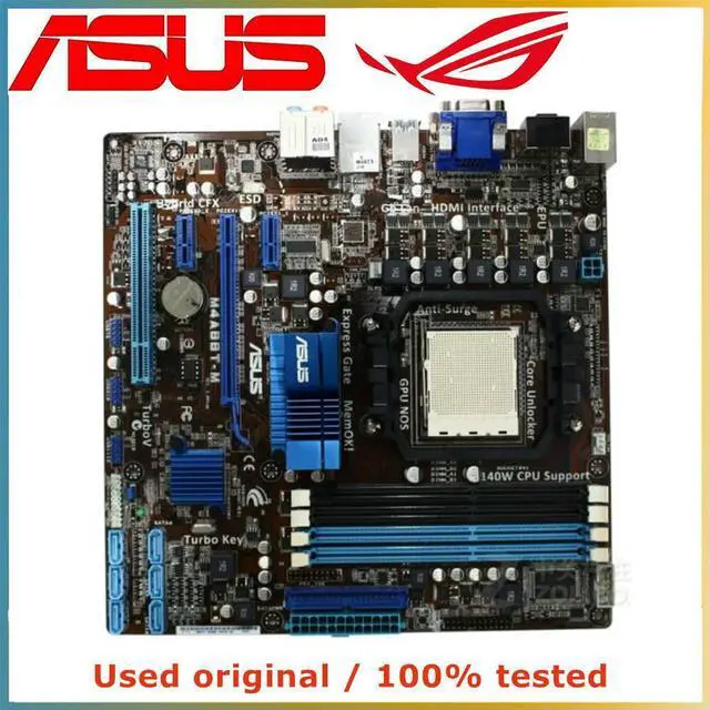 Main image of For M4A88T-M Computer Motherboard AM3 DDR3 32G For 880G Desktop Mainboard USB2.0 SATA II