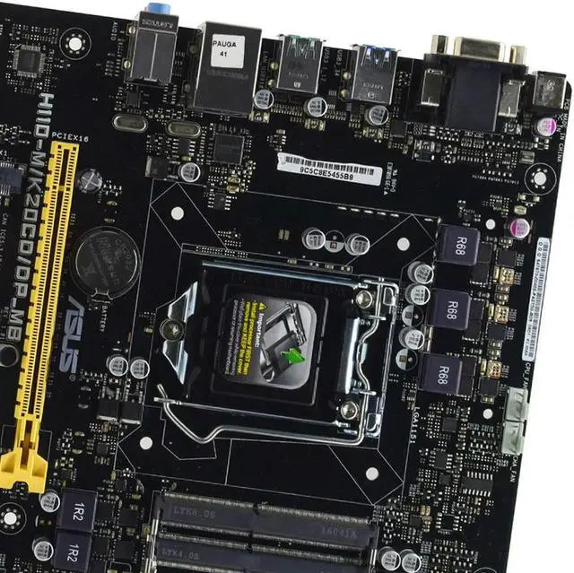 Alt view image 4 of 4 - DDR4 Motherboard LGA 1151 H110-M/K20CD/DP_MB Supports Core i3 6100 6300 Micro ATX Form Factor 2x DIMM Max. 16GB DDR4