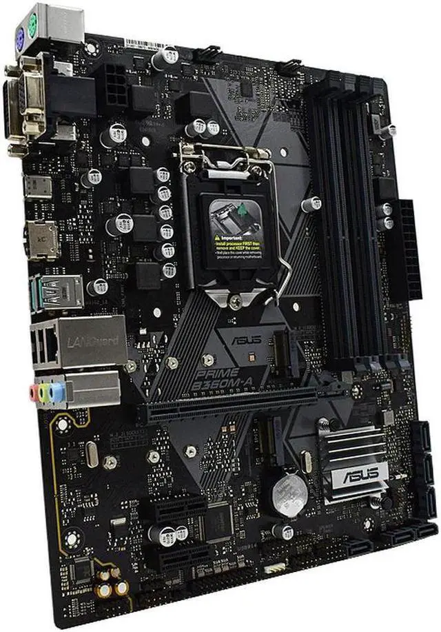 Alt view image 3 of 4 - LGA 1151 Motherboard PRIME B360M-A Supports for Coer i3 8100 9100 9100F i5 8400 8500 9400 9400F 9600KF i7 8700K 9700F