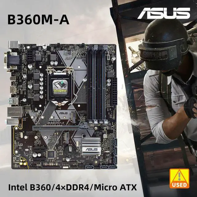 Main image of LGA 1151 Motherboard PRIME B360M-A Supports for Coer i3 8100 9100 9100F i5 8400 8500 9400 9400F 9600KF i7 8700K 9700F