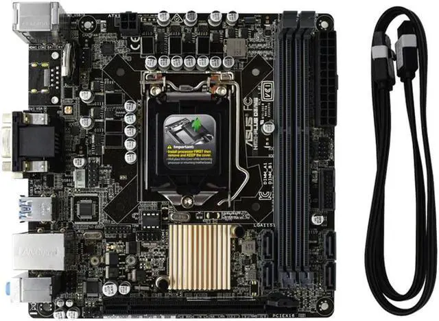 Alt view image 4 of 4 - Socket 1151 Motherboard H110I-PLUS D3/MS Supports Core i7 6700 6700K Mini ITX Form Factor 2x DIMMs Max. 32GB DDR4