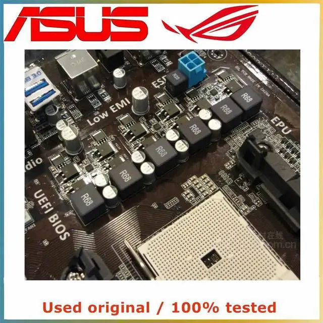 Alt view image 4 of 7 - For F1A75 Computer Motherboard FM1 DDR3 32G For A75 Desktop Mainboard  SATA III USB PCI-E 3.0 X16