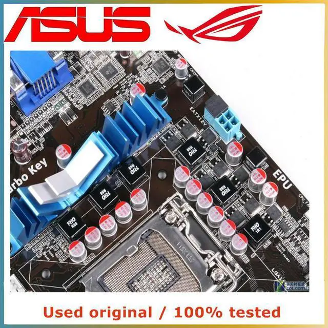 Alt view image 2 of 7 - For H55 For P7H55-M Pro Computer Motherboard LGA 1156 DDR3 16G Desktop Mainboard SATA II PCI-E 2.0 X16