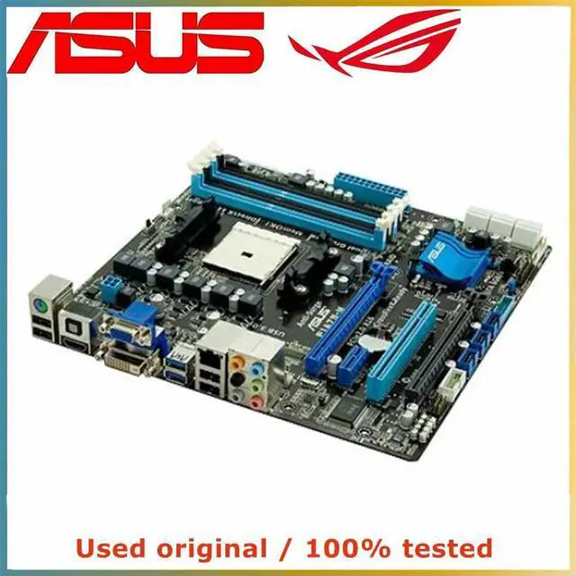 Alt view image 2 of 7 - For F1A75-M Computer Motherboard FM1 DDR3 32G For A75 Desktop Mainboard  SATA III USB PCI-E 3.0 X16