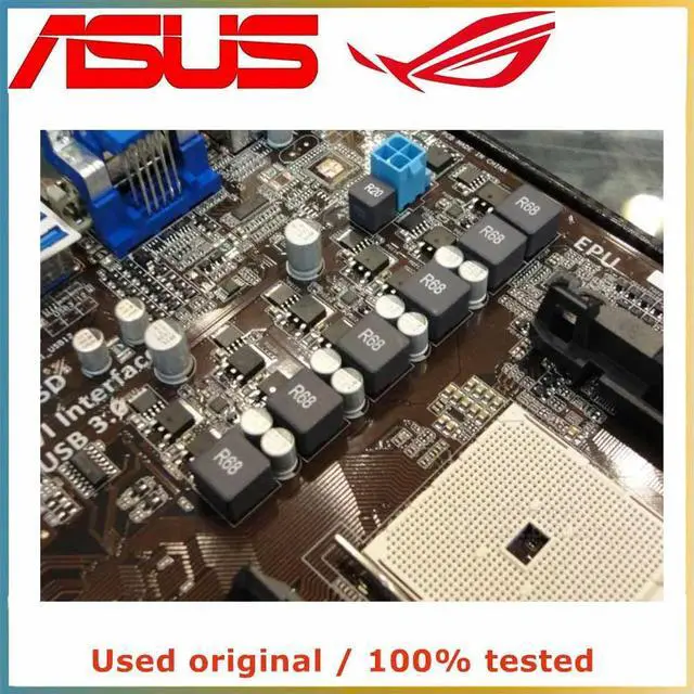 Alt view image 4 of 7 - For F1A75-M Computer Motherboard FM1 DDR3 32G For A75 Desktop Mainboard  SATA III USB PCI-E 3.0 X16