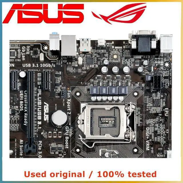 Alt view image 4 of 7 - For B85-PLUS/USB3.1 Computer Motherboard LGA 1150 DDR3 32G For B85 Desktop Mainboard SATA III PCI-E 3.0 X16