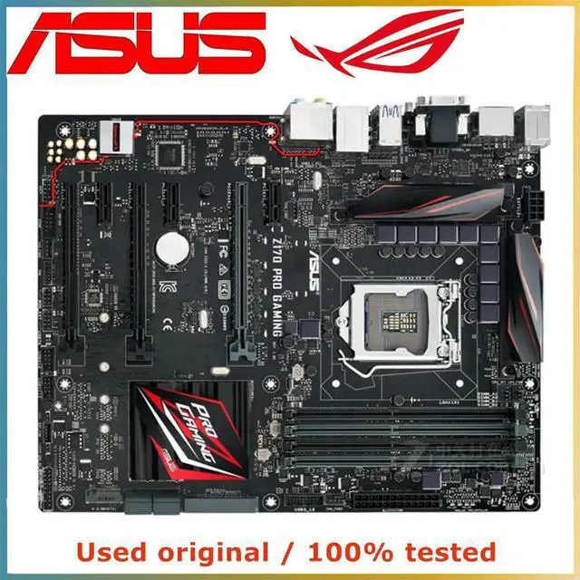 Main image of For Z170 PRO GAMING Computer Motherboard LGA 1151 DDR4 64G For Z170 Desktop Mainboard M.2 NVME PCI-E 3.0 X16