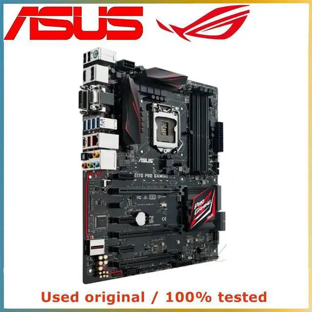 Alt view image 4 of 4 - For Z170 PRO GAMING Computer Motherboard LGA 1151 DDR4 64G For Z170 Desktop Mainboard M.2 NVME PCI-E 3.0 X16