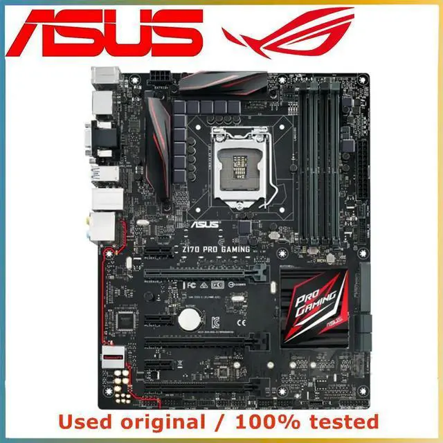 Alt view image 3 of 4 - For Z170 PRO GAMING Computer Motherboard LGA 1151 DDR4 64G For Z170 Desktop Mainboard M.2 NVME PCI-E 3.0 X16