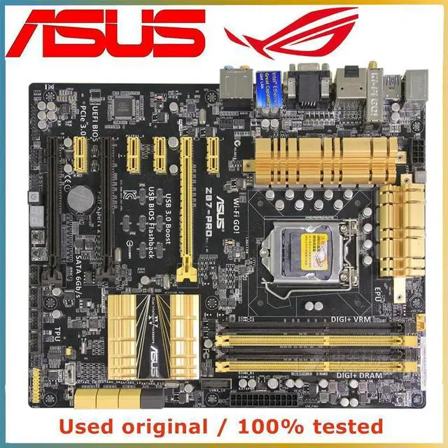Alt view image 5 of 7 - For Z87-PRO Computer Motherboard LGA 1150 DDR3 32G For Z87 Desktop Mainboard SATA III PCI-E 3.0 X16