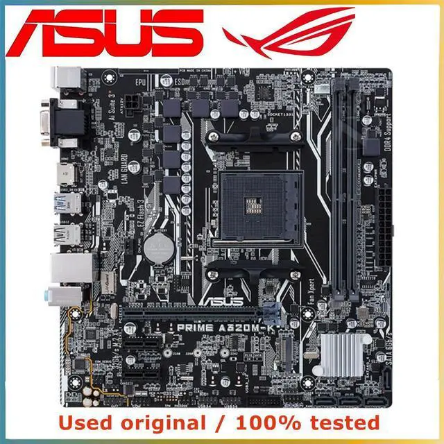 Main image of For A320 For PRIME A320M-K Computer Motherboard AM4 DDR4 32G Desktop Mainboard  SATA III USB PCI-E 3.0 X16
