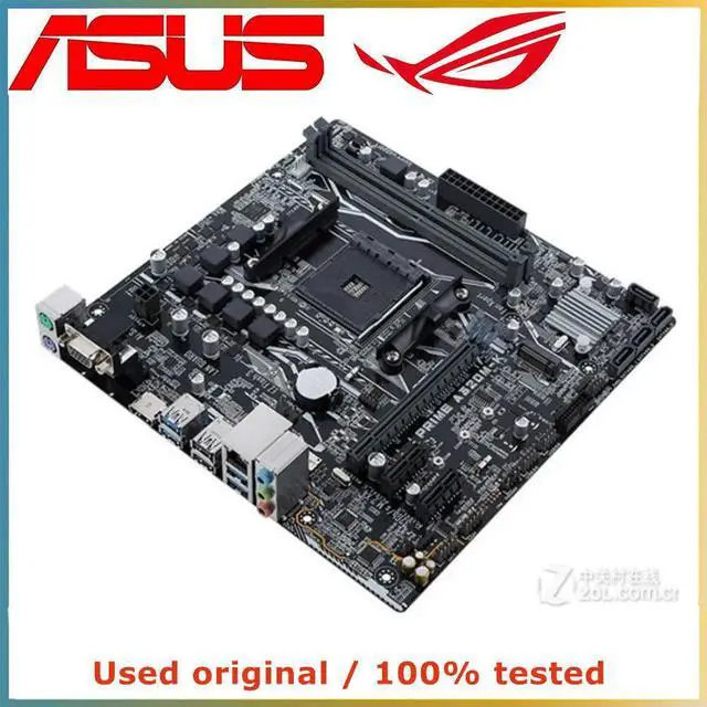 Alt view image 2 of 4 - For A320 For PRIME A320M-K Computer Motherboard AM4 DDR4 32G Desktop Mainboard  SATA III USB PCI-E 3.0 X16
