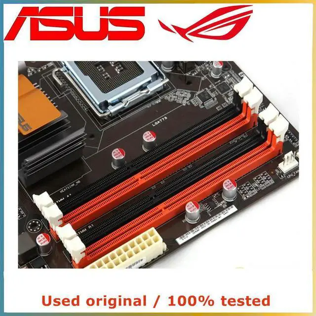 Alt view image 4 of 4 - For P43 For P5P43TD PRO Computer Motherboard LGA 775 DDR3 16G Desktop Mainboard SATA II PCI-E 2.0 X16