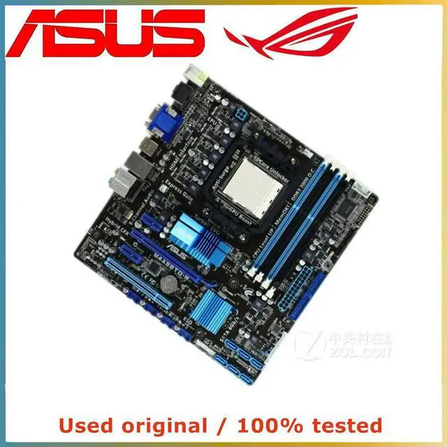 Alt view image 4 of 4 - For M4A88TD-M Computer Motherboard AM3 DDR3 32G For 880G Desktop Mainboard USB2.0 SATA II