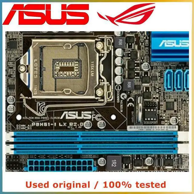 Alt view image 4 of 4 - MINI ITX P8H61-I LX R2.0 Computer Motherboard LGA 1155 DDR3 16G For H61 P8H61 Desktop Mainboard SATA II PCI-E 2.0 X16