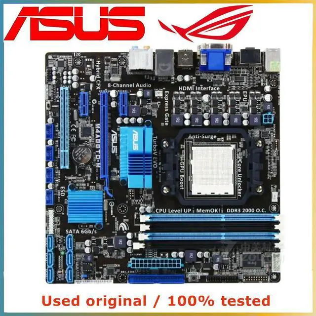 Main image of For M4A88TD-M Computer Motherboard AM3 DDR3 32G For 880G Desktop Mainboard USB2.0 SATA II