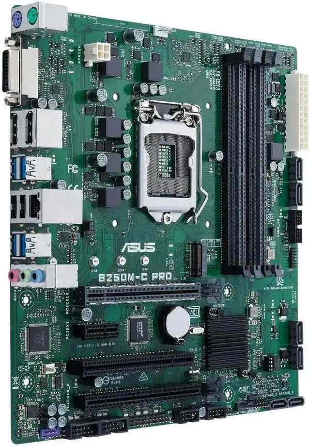 Alt view image 6 of 7 - B250 Motherboard B250M-C PRO for i3 6300 7350K LGA 1151 Motherboard for i7 6700 7700 i5 6500 6600 7500 7600 i3 6100 7100