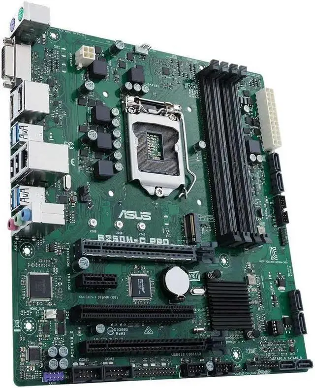 Alt view image 7 of 7 - B250 Motherboard B250M-C PRO for i3 6300 7350K LGA 1151 Motherboard for i7 6700 7700 i5 6500 6600 7500 7600 i3 6100 7100