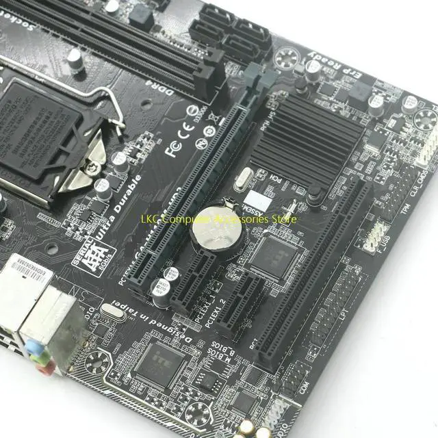 Alt view image 4 of 4 - For GA-H110M-HD2 Mainboard LGA1151 DDR4 VGA+DVI+HDMI M-ATX H110M-HD2 Motherboard 100%Tested