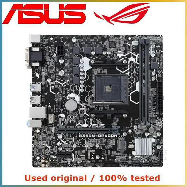 Main image of For B350 For B350M-DRAGON Computer Motherboard AM4 DDR4 32G Desktop Mainboard  SATA III USB PCI-E 3.0 X16