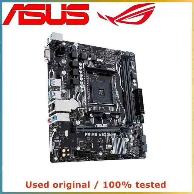 Alt view image 2 of 4 - For A320 For PRIME A320M-F Computer Motherboard AM4 DDR4 32G Desktop Mainboard  SATA III USB PCI-E 3.0 X16