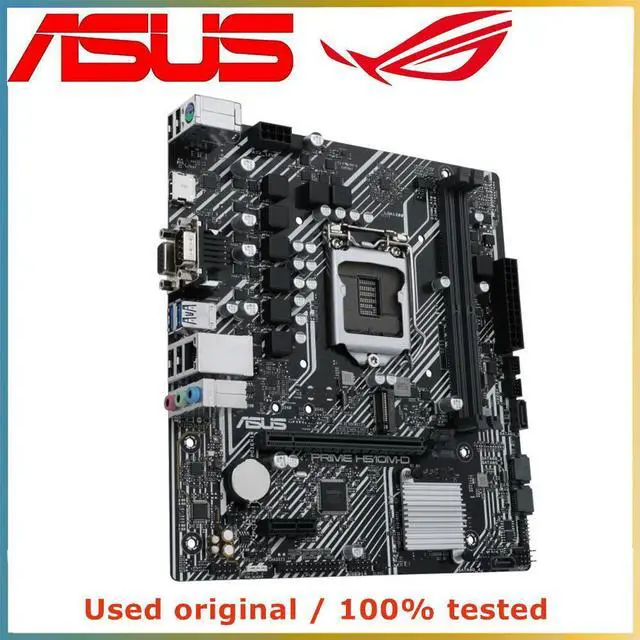 Alt view image 4 of 4 - For PRIME H510M-D Computer Motherboard LGA 1200 DDR4 64G For H510 Desktop Mainboard M.2 NVME PCI-E 3.0 X16