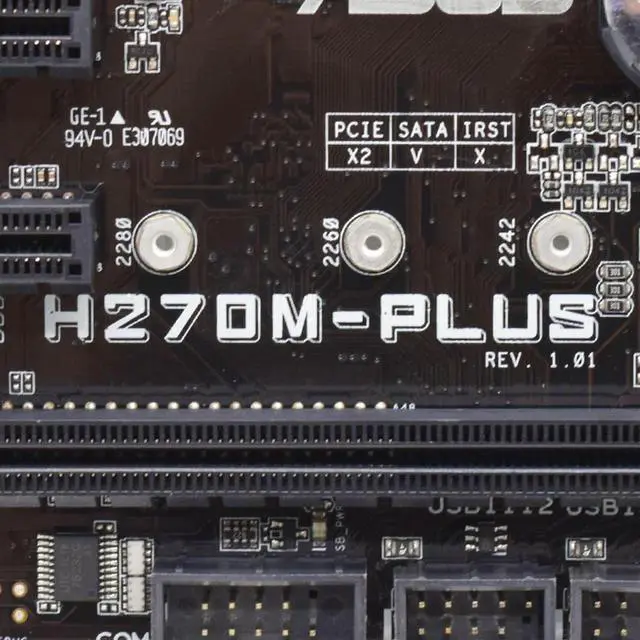Alt view image 4 of 4 - H270 Motherboard PRIME H270M-PLUS for Core i7 6700 7700 i5 6600 7600 6500 7500 LGA 1151 Motherboard for i3 6100 7100 7100T