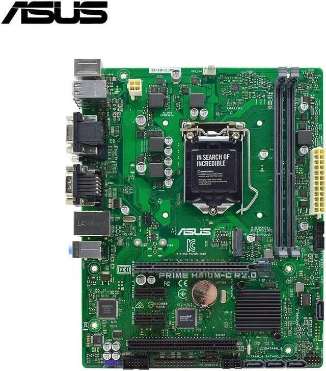 Main image of PRIME H310M-C R2.0 H310 Motherboard LGA 1151 8th 9th Gen Socket Supports i3 9100 9300 9350K 2 RAM Slot Max. 32GB DDR4