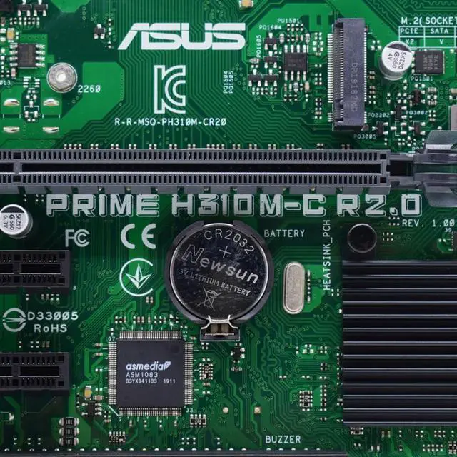 Alt view image 2 of 4 - PRIME H310M-C R2.0 H310 Motherboard LGA 1151 8th 9th Gen Socket Supports i3 9100 9300 9350K 2 RAM Slot Max. 32GB DDR4