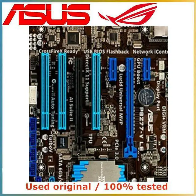 Alt view image 4 of 4 - For P8Z77-V LE Computer Motherboard LGA 1155 DDR3 32G For Z77 P8Z77 Desktop Mainboard SATA III PCI-E 3.0 X16