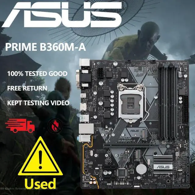 Main image of PRIME B360M-A With B360 LGA 1151 Micro-ATX Desktop Motherboard