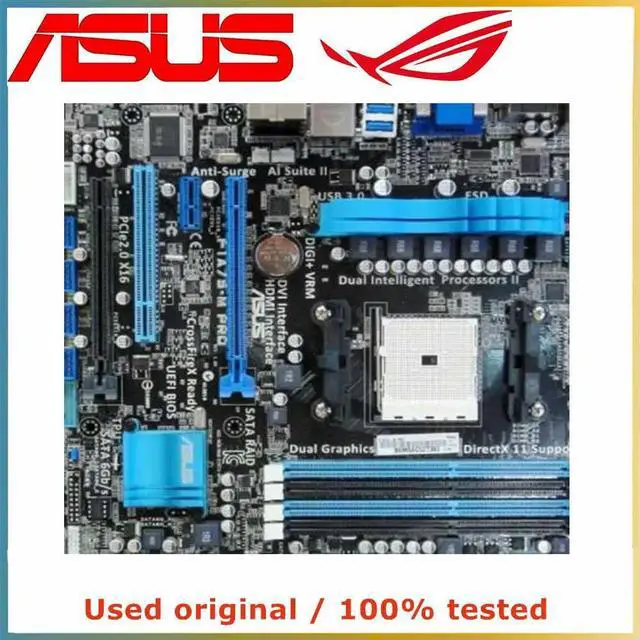 Alt view image 3 of 4 - For F1A75-M PRO Computer Motherboard FM1 DDR3 32G For A75 Desktop Mainboard  SATA III USB PCI-E 3.0 X16