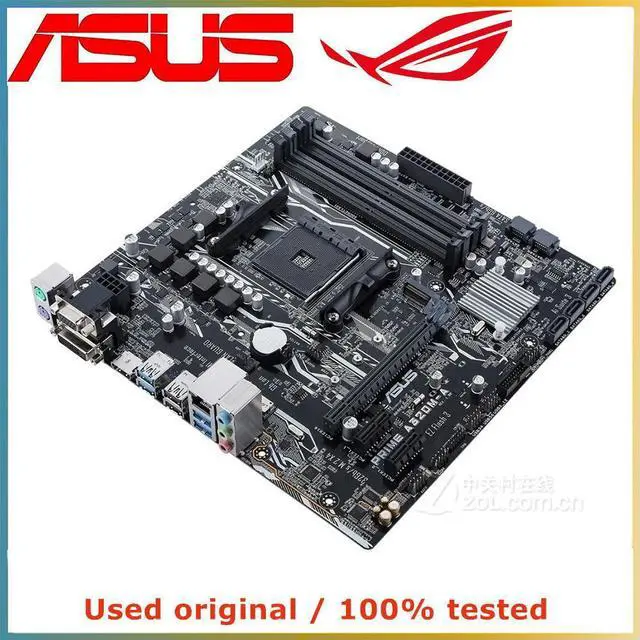 Alt view image 6 of 7 - For A320 For PRIME A320M-A Computer Motherboard AM4 DDR4 64G Desktop Mainboard  SATA III USB PCI-E 3.0 X16