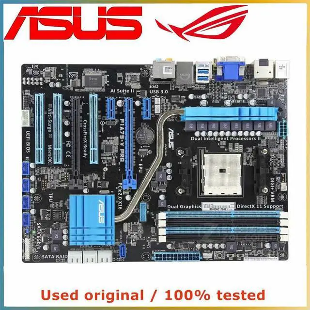 Main image of For F1A75-V PRO Computer Motherboard FM1 DDR3 32G For A75 Desktop Mainboard  SATA III USB PCI-E 3.0 X16