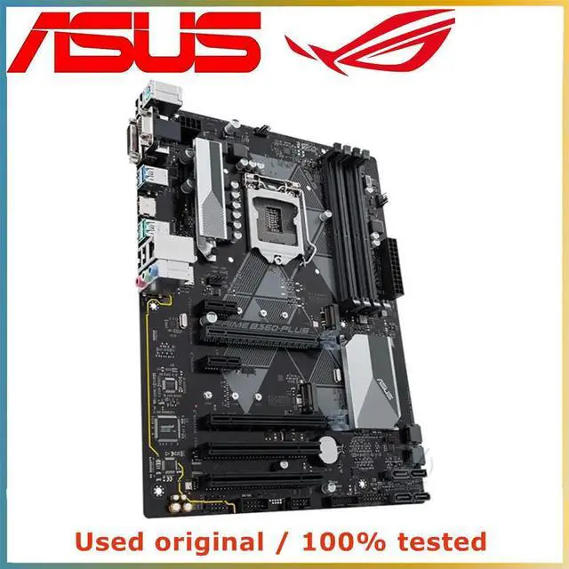Alt view image 2 of 4 - For PRIME B360-PLUS Computer Motherboard LGA 1151 DDR4 64G For B360 Desktop Mainboard SATA III PCI-E 3.0 X16