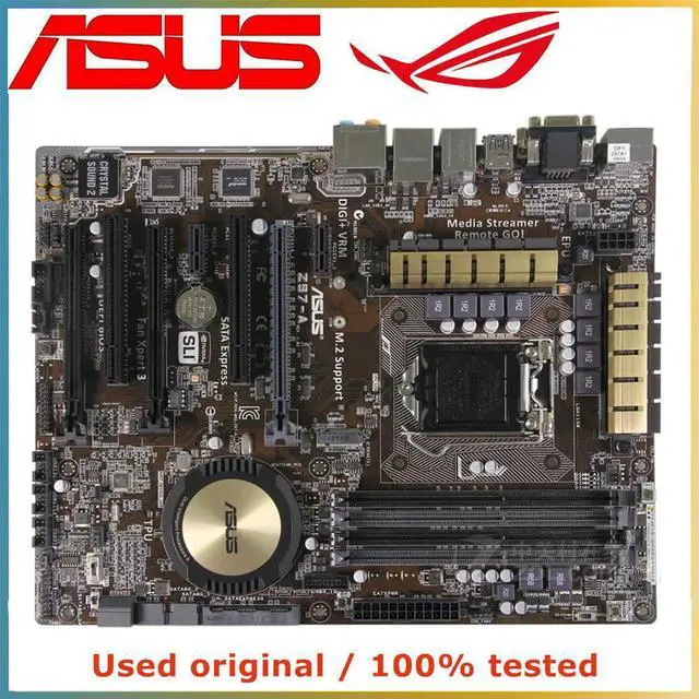 Main image of For Z97-A Computer Motherboard LGA 1150 DDR3 32G For Z97 Desktop Mainboard SATA III PCI-E 3.0 X16