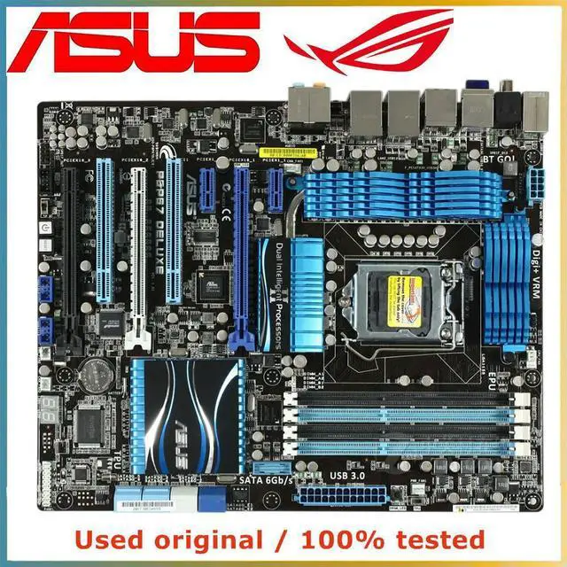 Main image of For P8P67 Deluxe Computer Motherboard LGA 1155 DDR3 32G For P67 P8P67 Desktop Mainboard SATA III PCI-E 3.0 X16