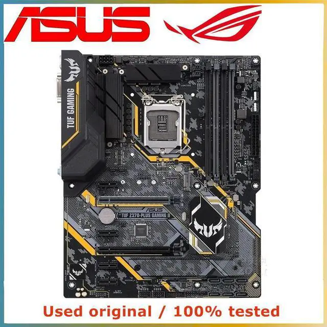 Main image of For TUF Z370-PLUS GAMING II Computer Motherboard LGA 1151 DDR4 64G For Z370 Desktop Mainboard M.2 NVME PCI-E 3.0 X16