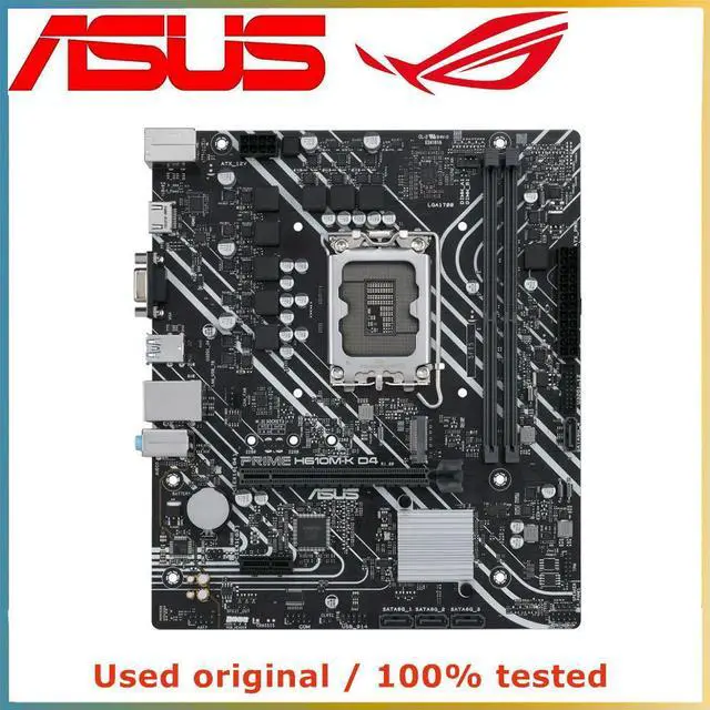 Main image of For H610 For PRIME H610M-K D4 Computer Motherboard LGA 1700 DDR4 64G Desktop Mainboard M.2 NVME PCI-E4.0 PCI-E X16