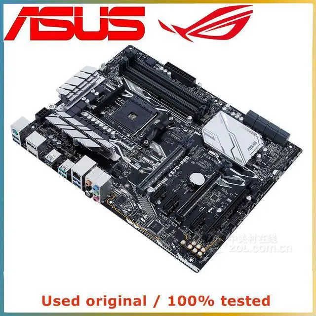 Alt view image 3 of 4 - For X370 For PRIME X370-PRO Computer Motherboard AM4 DDR4 64G Desktop Mainboard  SATA III USB PCI-E 3.0 X16