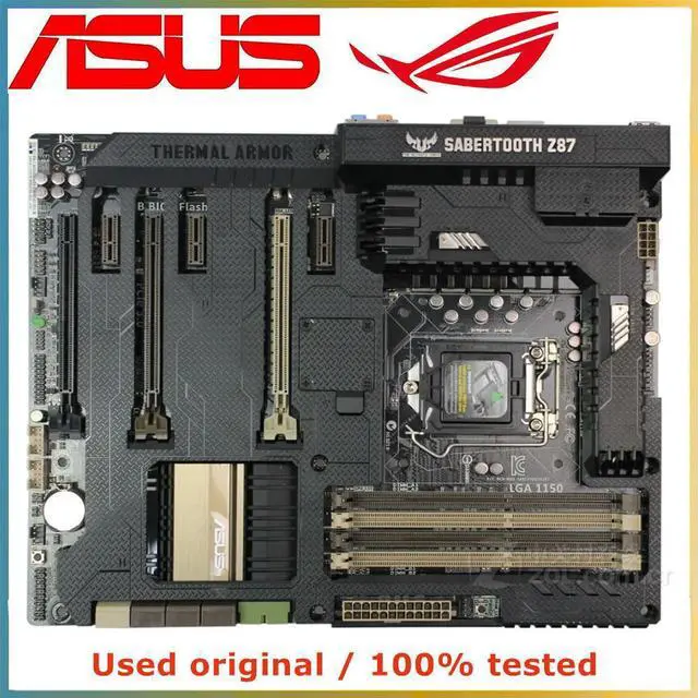 Main image of For SABERTOOTH Z87 Computer Motherboard LGA 1150 DDR3 32G For Z87 Desktop Mainboard SATA III PCI-E 3.0 X16