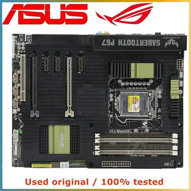 Alt view image 5 of 7 - For SaberTooth P67 Motherboard LGA 1155 DDR3 32G For P67 P8P67 Desktop Mainboard SATA III PCI-E 3.0 X16