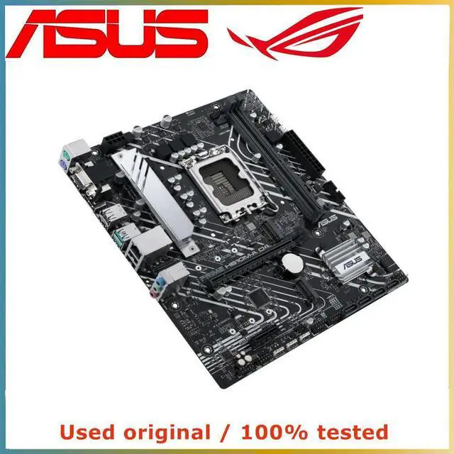 Alt view image 4 of 4 - For H610 For PRIME H610M-A D4 Computer Motherboard LGA 1700 DDR4 64G Desktop Mainboard M.2 NVME PCI-E4.0 PCI-E X16