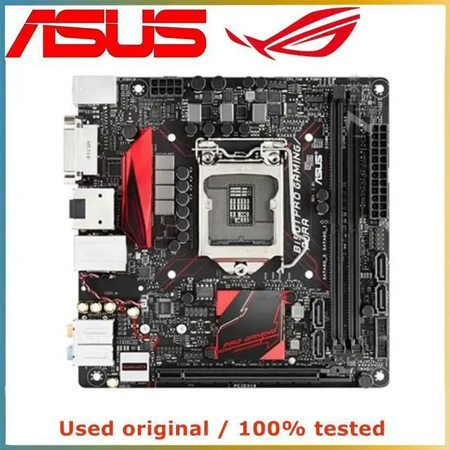 Main image of MINI ITX For B150I PRO GAMING AURA Computer Motherboard LGA 1151 DDR4 32G For B150 Desktop Mainboard PCI-E 3.0 X16