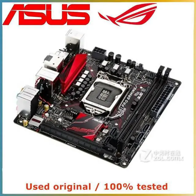 Alt view image 3 of 4 - MINI ITX For B150I PRO GAMING AURA Computer Motherboard LGA 1151 DDR4 32G For B150 Desktop Mainboard PCI-E 3.0 X16